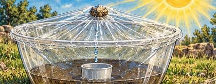 Destilador solar casero