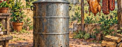 Ahumador casero con tacho
